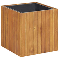 Garden Planter Pot 43.5x43.5x44 cm Solid Acacia Wood Kings Warehouse 