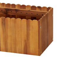 Garden Raised Bed 200x30x25 cm Solid Acacia Wood Garden Supplies Kings Warehouse 