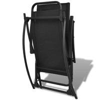 Garden Rocking Chair Steel and Textilene Black Kings Warehouse 