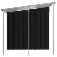 Garden Shed with Extended Roof Anthracite 346x193x181 cm Steel Kings Warehouse 