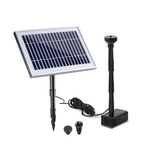 Garden Solar Pond Pump Powered Water Outdoor Submersible Fountains Filter 4.6FT Kings Warehouse 