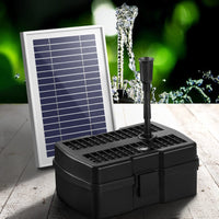 Garden Solar Pond Pump with Eco Filter Box Water Fountain Kit 4.6FT Kings Warehouse 