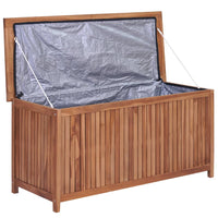 Garden Storage Box 120x50x58 cm Solid Teak Wood Garden Supplies Kings Warehouse 