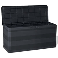 Garden Storage Box Black 117x45x56 cm Kings Warehouse 
