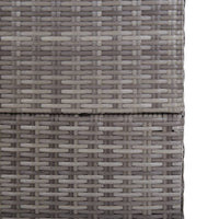 Garden Storage Box Grey 150x100x100 cm Poly Rattan Garden Supplies Kings Warehouse 