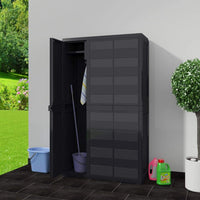 Garden Storage Cabinet with 4 Shelves Black Kings Warehouse 