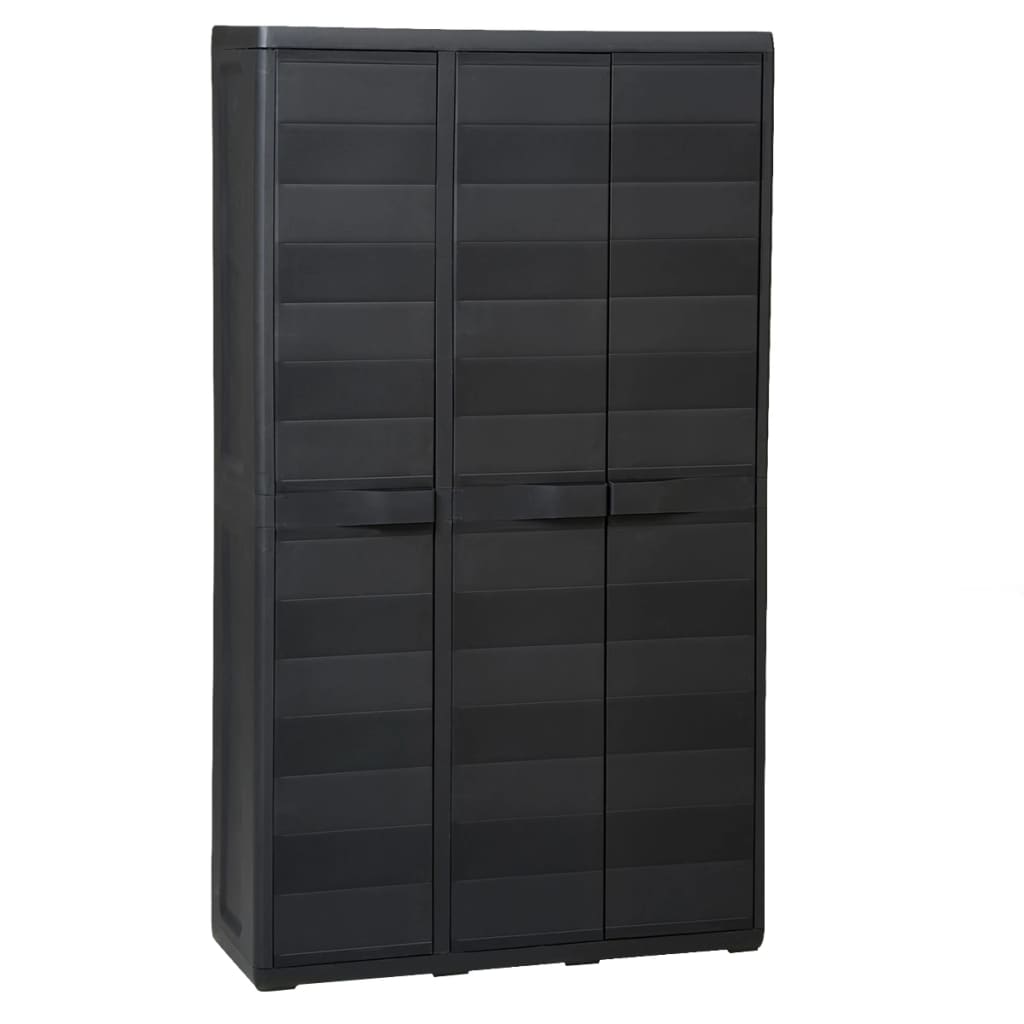Garden Storage Cabinet with 4 Shelves Black Kings Warehouse 