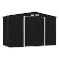 Garden Storage Shed Anthracite Steel 257x205x178 cm Kings Warehouse 
