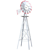Garden Windmill 4FT 146cm Metal Ornaments Outdoor Decor Ornamental Wind Will Kings Warehouse 