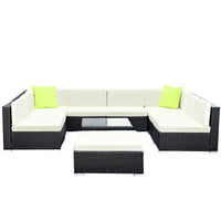 Gardeon 10PC Outdoor Furniture Sofa Set Wicker Garden Patio Lounge Furniture > Outdoor Kings Warehouse 