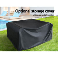 Gardeon 12PC Sofa Set with Storage Cover Outdoor Furniture Wicker Furniture > Outdoor Kings Warehouse 