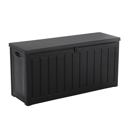 Gardeon 240L Outdoor Storage Box Lockable Bench Seat Garden Deck Toy Tool Sheds Storage Kings Warehouse 