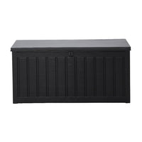Gardeon 240L Outdoor Storage Box Lockable Bench Seat Garden Deck Toy Tool Sheds Storage Kings Warehouse 