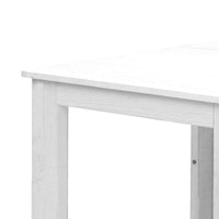 Gardeon 3 Piece Outdoor Adirondack Beach Chair and Table Set - White Kings Warehouse 