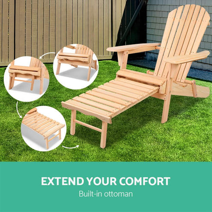 Gardeon 3 Piece Outdoor Beach Chair and Table Set Outdoor Kings Warehouse 