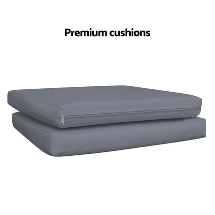 Gardeon 3-piece Outdoor Set - Black Outdoor Kings Warehouse 
