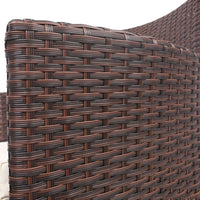 Gardeon 3 Piece Wicker Outdoor Furniture Set - Brown Outdoor Furniture Kings Warehouse 