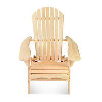 Gardeon 3 Piece Wooden Outdoor Beach Chair and Table Set Kings Warehouse 