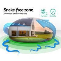 Gardeon 4X Solar LED Snake Repeller Pulse Plus Ultrasonic Pest Rodent Repellent Kings Warehouse 