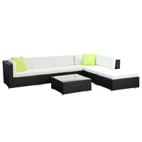 Gardeon 7PC Outdoor Furniture Sofa Set Wicker Garden Patio Pool Lounge Furniture > Outdoor Kings Warehouse 