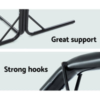Gardeon Double Hammock Chair Stand Steel Frame 2 Person Outdoor Heavy Duty 200KG Outdoor Kings Warehouse 