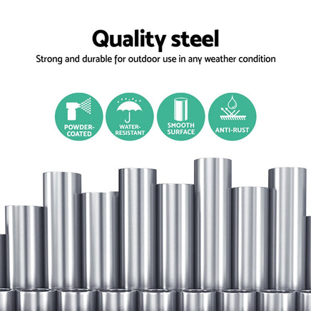 Gardeon Double Hammock Chair Stand Steel Frame 2 Person Outdoor Heavy Duty 200KG Outdoor Kings Warehouse 