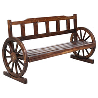 Gardeon Garden Bench Wooden Wagon Chair 3 Seat Outdoor Furniture Backyard Lounge Charcoal Outdoor Kings Warehouse 