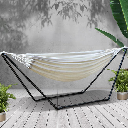 Gardeon Hammock Bed with Steel Frame Stand Gardeon Kings Warehouse 