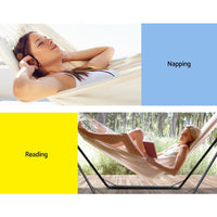 Gardeon Hammock Bed with Steel Frame Stand Gardeon Kings Warehouse 