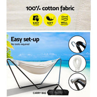 Gardeon Hammock Bed with Steel Frame Stand Gardeon Kings Warehouse 