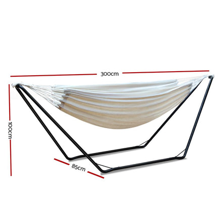 Gardeon Hammock Bed with Steel Frame Stand Gardeon Kings Warehouse 