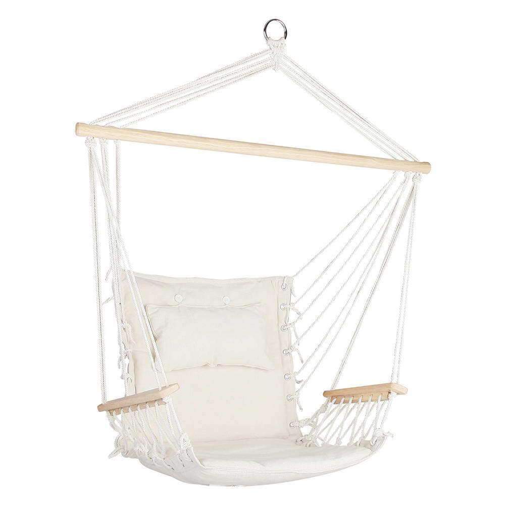 Gardeon Hammock Hanging Swing Chair - Cream Kings Warehouse 