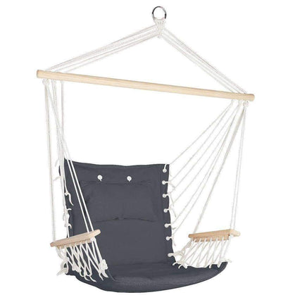 Gardeon Hammock Hanging Swing Chair - Grey Kings Warehouse 