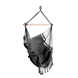 Gardeon Hammock Swing Chair - Grey Kings Warehouse