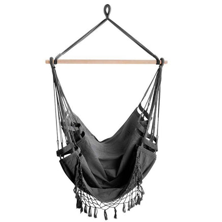 Gardeon Hammock Swing Chair - Grey Kings Warehouse 