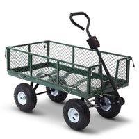 Garden Mesh Garden Steel Cart - Green
