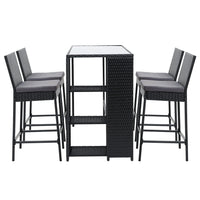 Gardeon Outdoor Bar Set Table Stools Furniture Dining Chairs Wicker Patio Garden Outdoor Furniture Kings Warehouse 