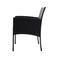 Gardeon Outdoor Bistro Chairs Patio Furniture Dining Chair Wicker Garden Cushion Tea Coffee Cafe Bar Set Outdoor Furniture Kings Warehouse 