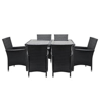Gardeon Outdoor Furniture 7pcs Dining Set Gardeon Kings Warehouse 