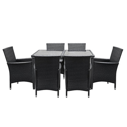 Gardeon Outdoor Furniture 7pcs Dining Set Gardeon Kings Warehouse 