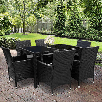 Gardeon Outdoor Furniture 7pcs Dining Set Gardeon Kings Warehouse 