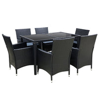 Gardeon Outdoor Furniture 7pcs Dining Set Gardeon Kings Warehouse 