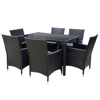 Gardeon Outdoor Furniture 7pcs Dining Set Gardeon Kings Warehouse 