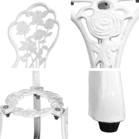 Gardeon Outdoor Furniture Chairs Table 3pc Aluminium Bistro White Outdoor Furniture Kings Warehouse 