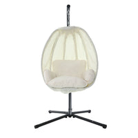 Gardeon Outdoor Furniture Egg Hammock Porch Hanging Pod Swing Chair with Stand Outdoor Kings Warehouse 