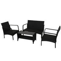 Gardeon Outdoor Furniture Lounge Table Chairs Garden Patio Wicker Sofa Set Home & Garden Kings Warehouse 