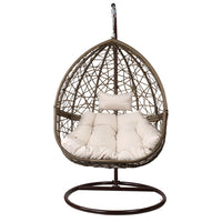Gardeon Outdoor Hanging Swing Chair - Brown Furniture > Outdoor Kings Warehouse 