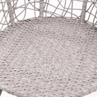 Gardeon Outdoor Patio Chair and Table - Grey Outdoor Furniture Kings Warehouse 