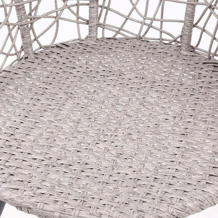 Gardeon Outdoor Patio Chair and Table - Grey Outdoor Furniture Kings Warehouse 