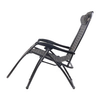 Gardeon Outdoor Portable Recliner - Grey Camping Kings Warehouse 